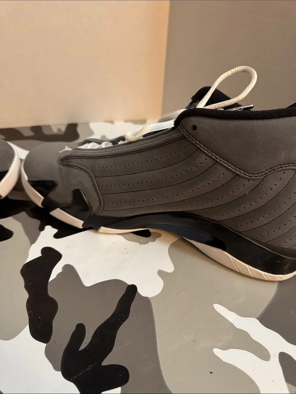 Jordan Men's Low-Top Sneakers in Grey, Black & White